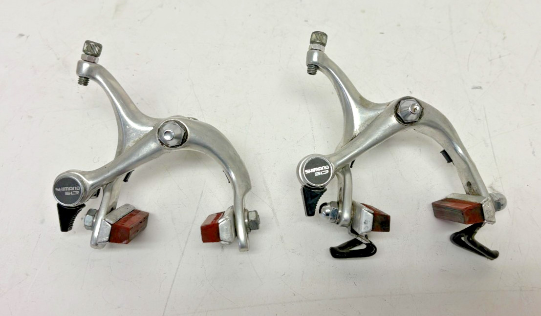 Vintage Shimano BR-L570 Silver Aluminum Side Pull Caliper Road Bike Brakes GREAT