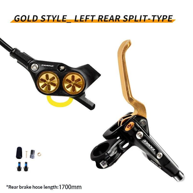 4 Pistons Mountain Road Bike Hydraulic Disc Brake 900/1700mm Oil Pressure Brake