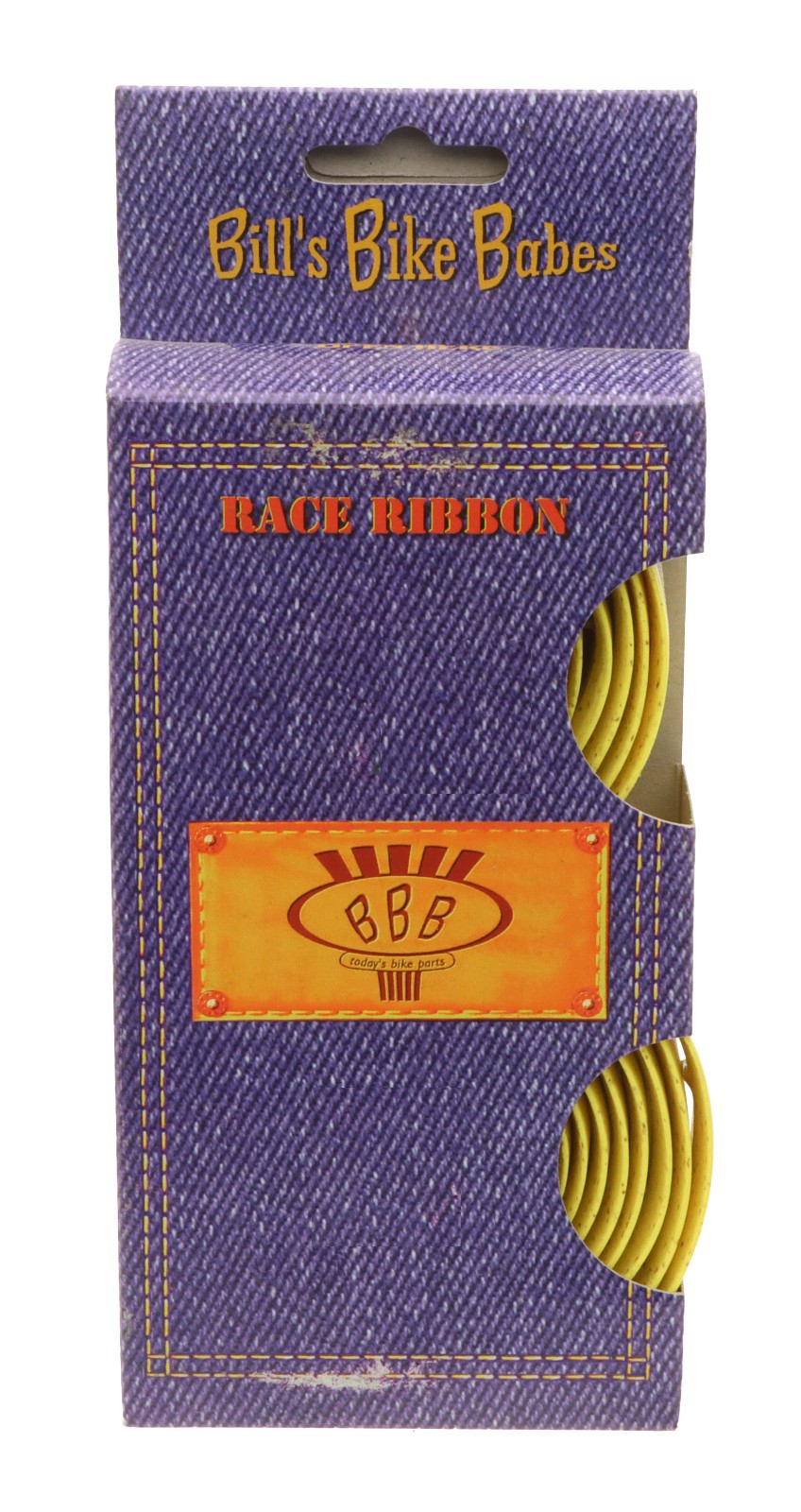 BBB Race Ribbon Bar Tape Adhesive Synth Cork-Like YELLOW Handlebar Wrap NEW NOS