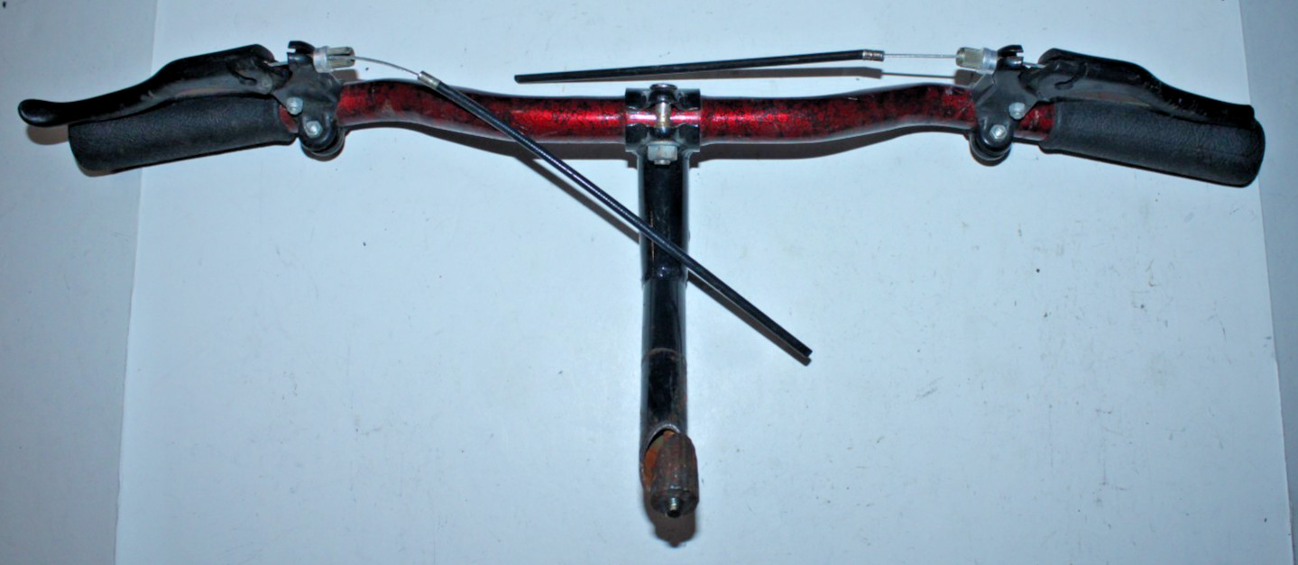 2″ Riser Bar Handlebar 62cm 1″ Qtuill Stem 80mm +23° 25.4mm Polygon Brake Levers