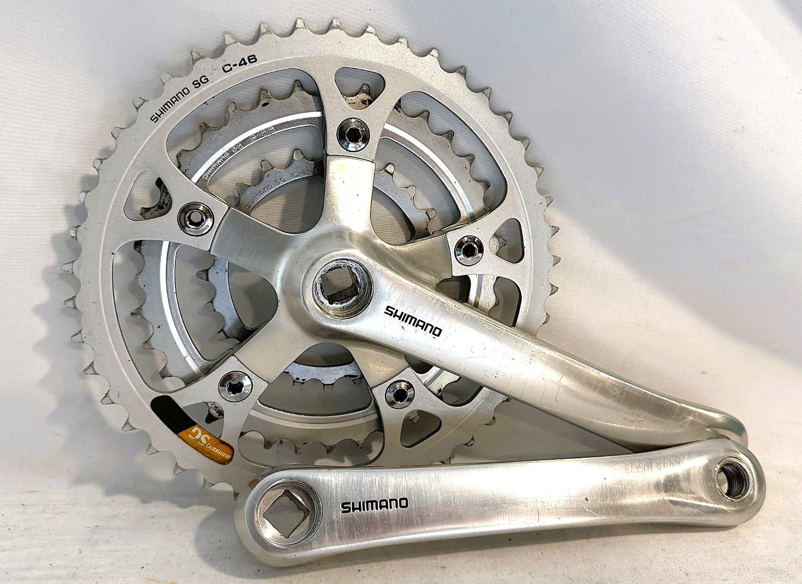 Vintage SHIMANO Deore XT FC-M730 triple crankset mountain bike mtb race team