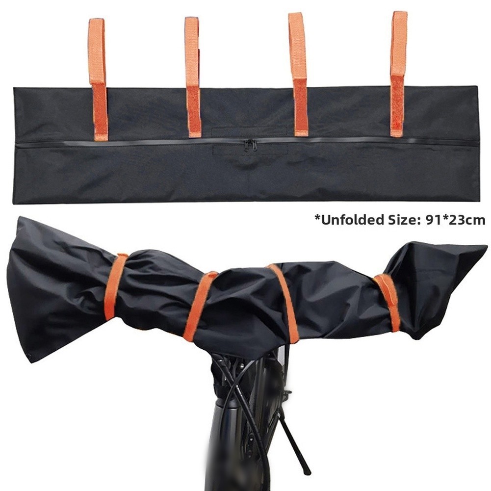 Zippered Neoprene Battery Cover with Reflective Strips for E-Bike Motors