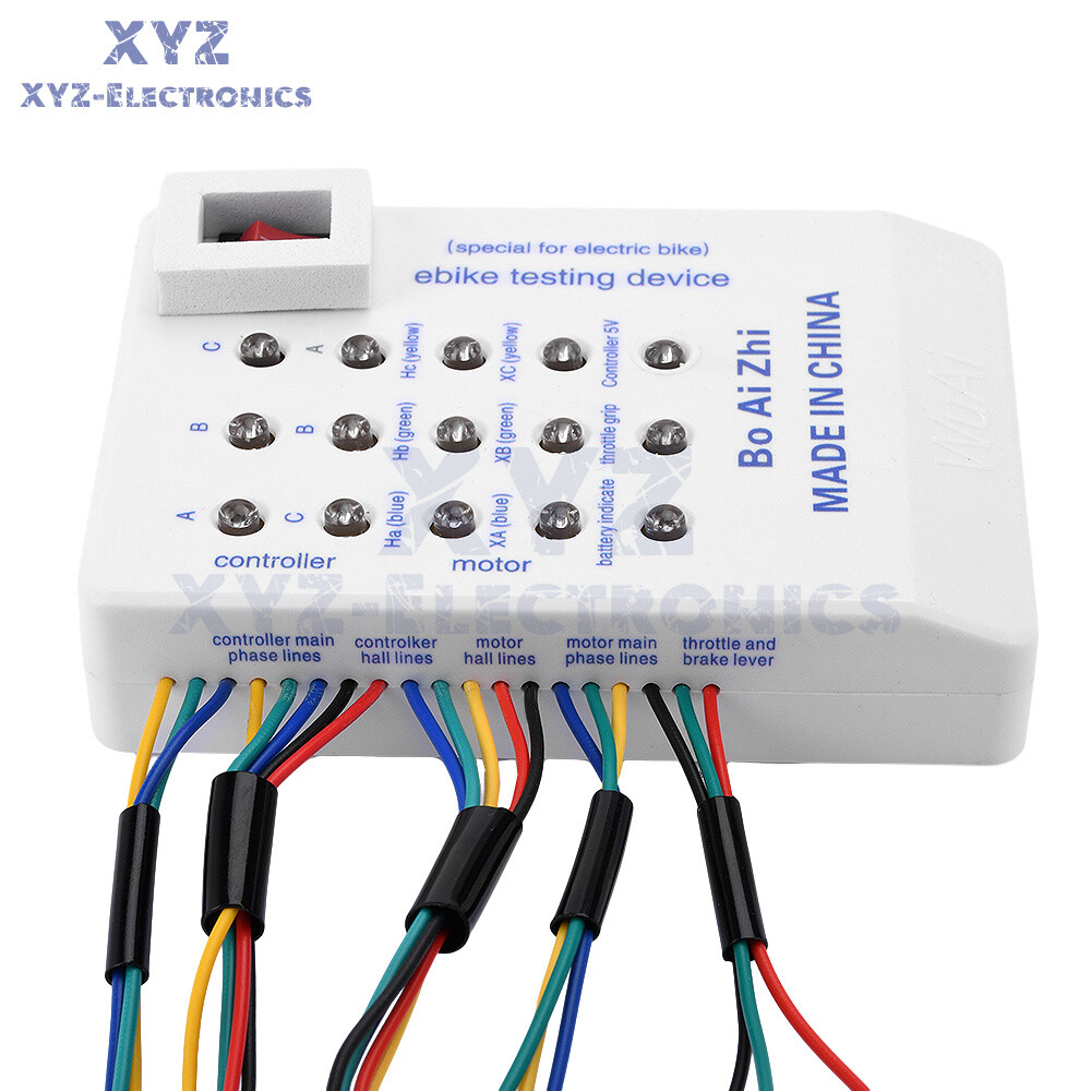 24-72V Brushless Motor Tester Ebike Testing Device Electric Hall Tester Detector