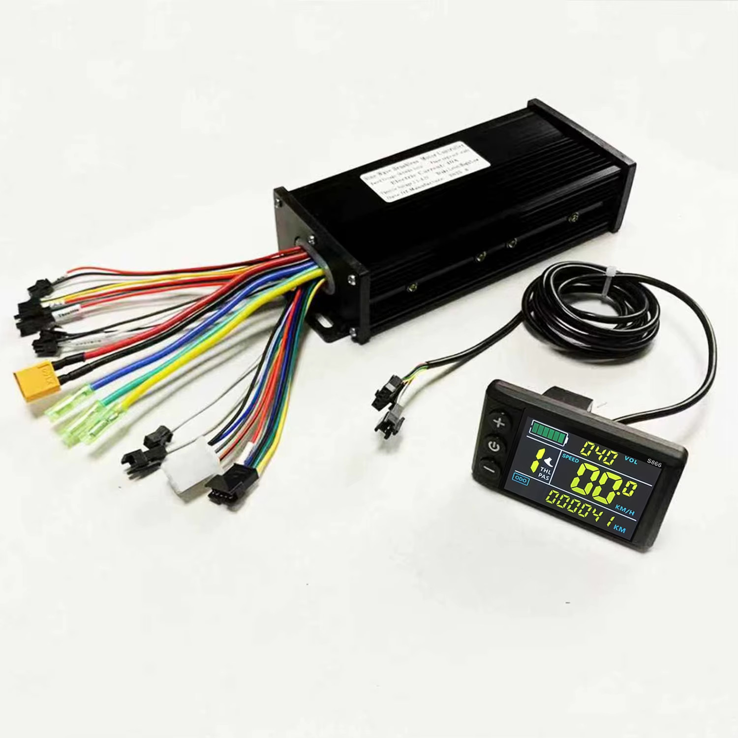 36V/48V/52V/60V E-Bike 3-mode Sine Wave Controller 40A 1000W 1500W 2000W with S8