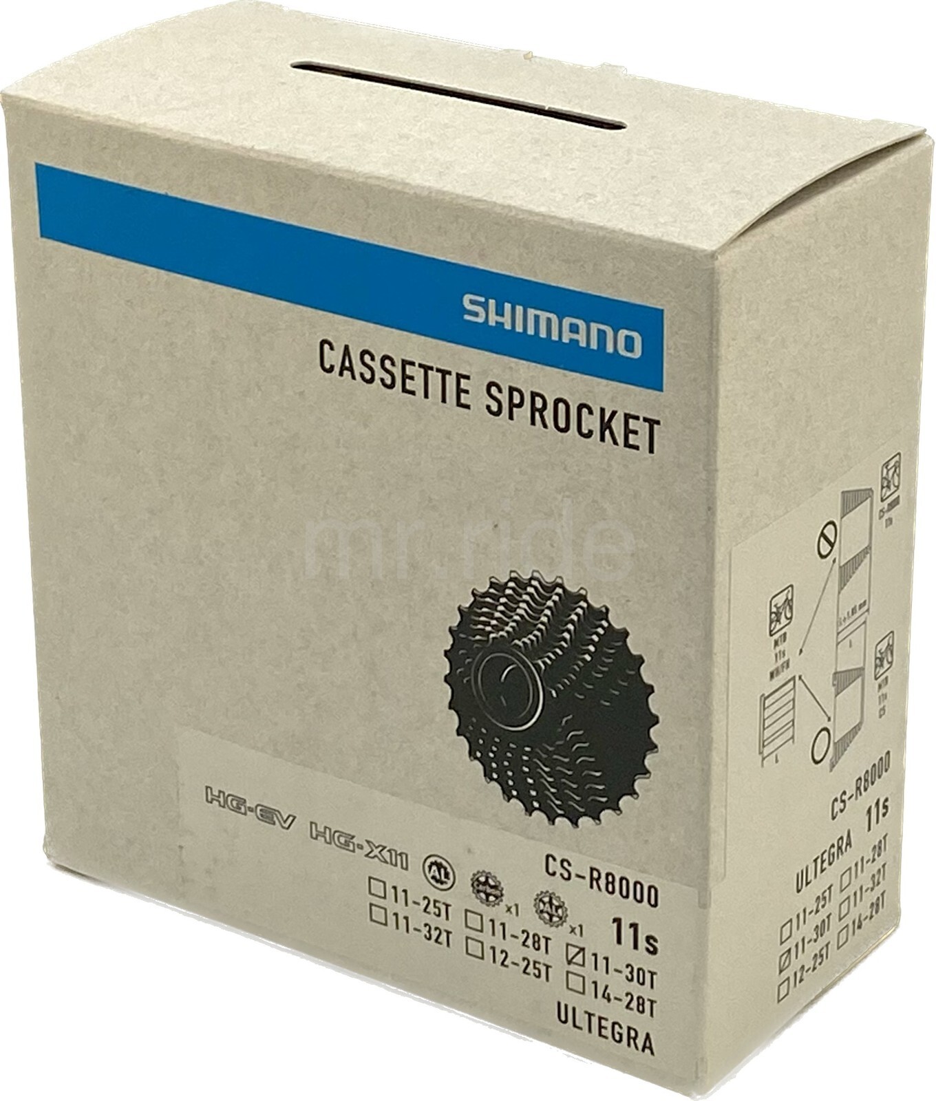 New in Box Shimano ULTEGRA CS-R8000 Road Cassette Sprocket 11-30T,11-Speed HG-EV