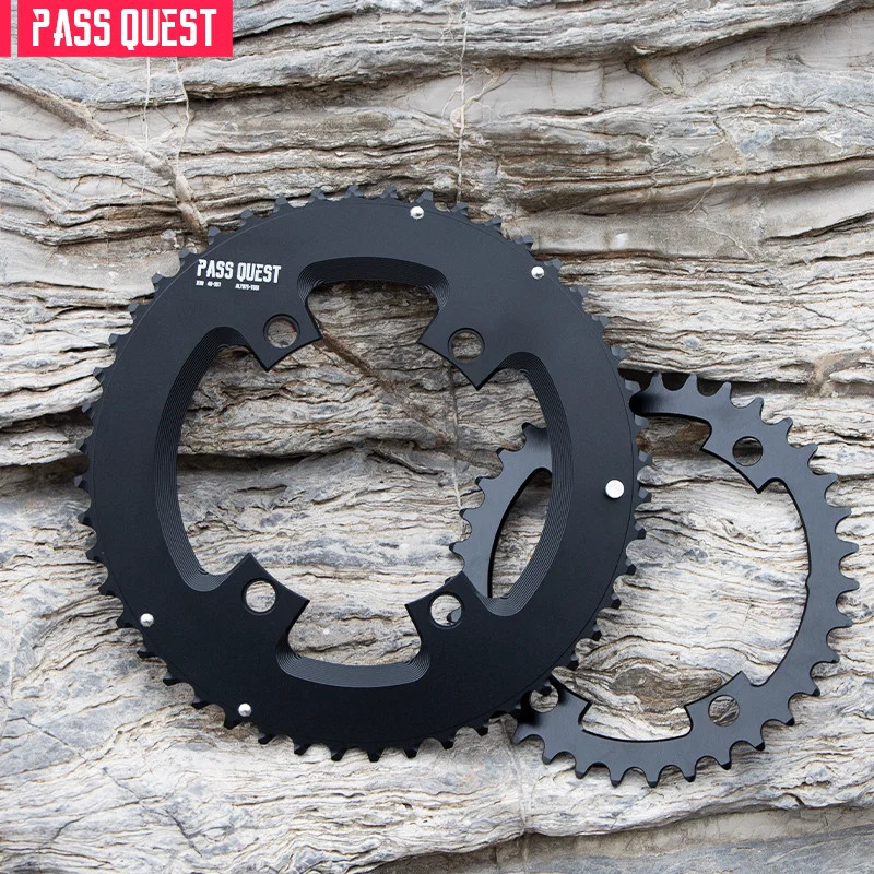 Bicycle 110BCD Double Chainring 4-Bolt 46-33T/48-35T/50-34T/52-36T/53-39T/54-40T