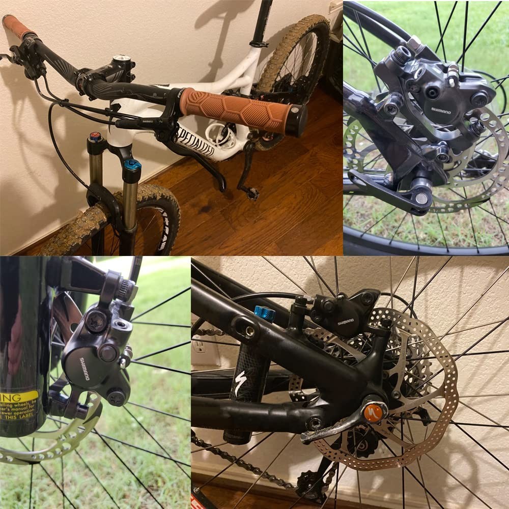 Hydraulic MTB Brake Set – Dual Disc Piston, 800mm Front & 1550mm Rear, Aluminum