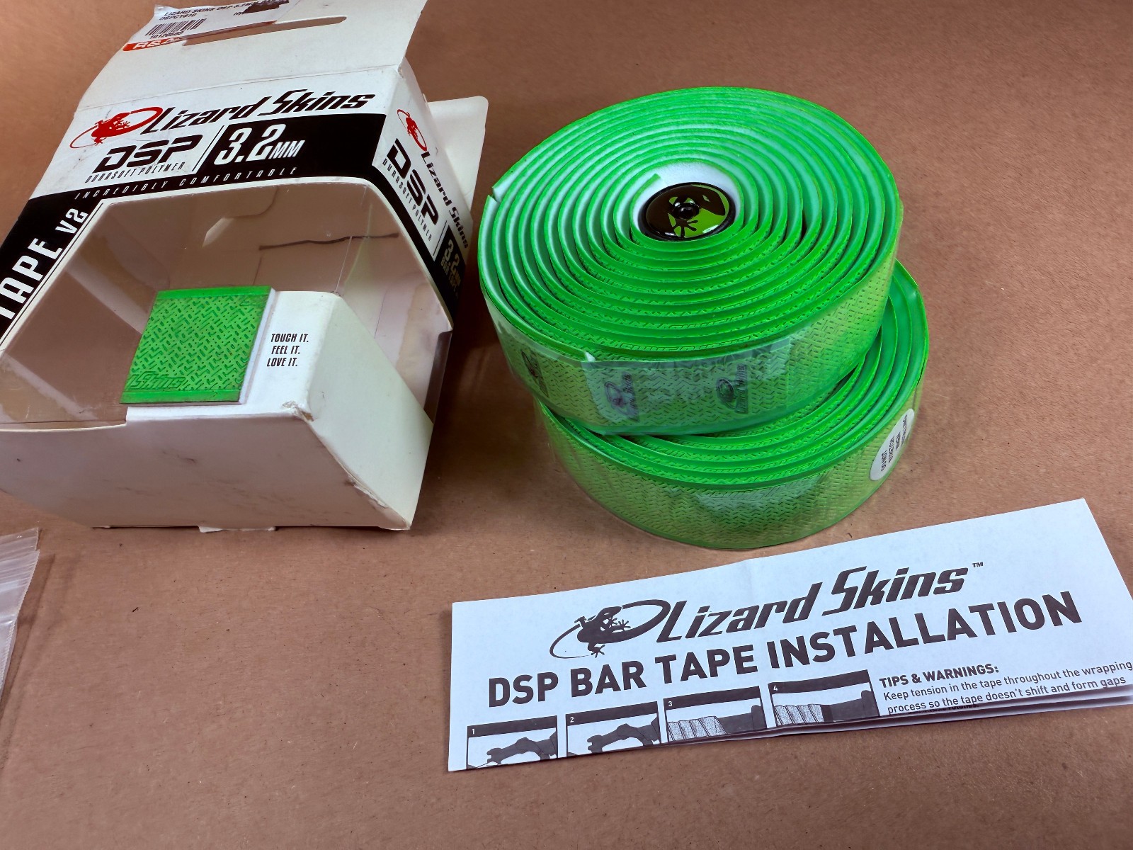 Lizard Skins DSP 3.2 V2 Handlebar Tape, Hyper Green – FREE SHIPPING