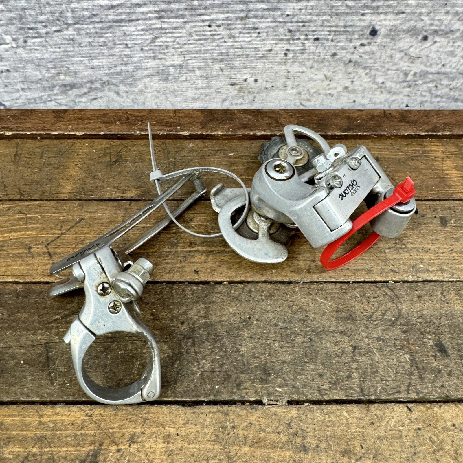 Vintage Suntour Cyclone Derailleur Set Front Rear Road Touring Bike Japan 1980s