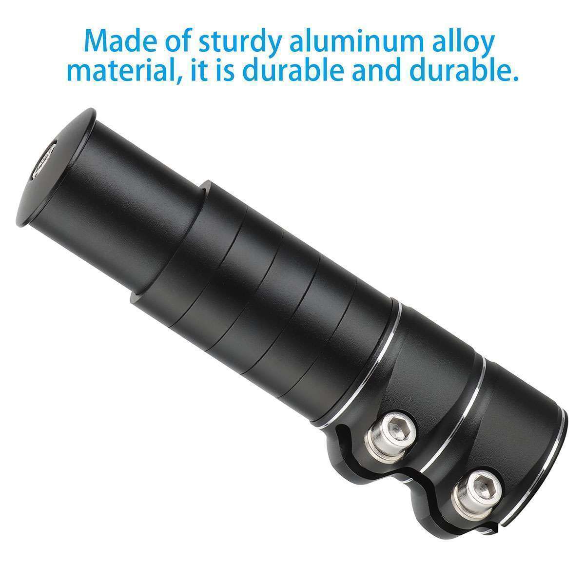 Mountain Bike Handlebar Extender Adaptor Front Fork Stem Riser Extension Head Up