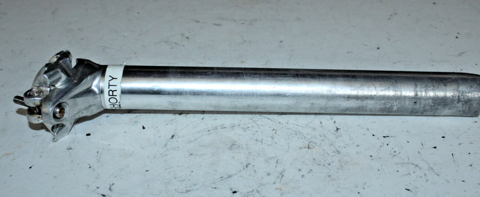 Shorty Seatpost Seat Tube 300/31.2mm 15mm Offset Silver MTB Gravel Commute Race~