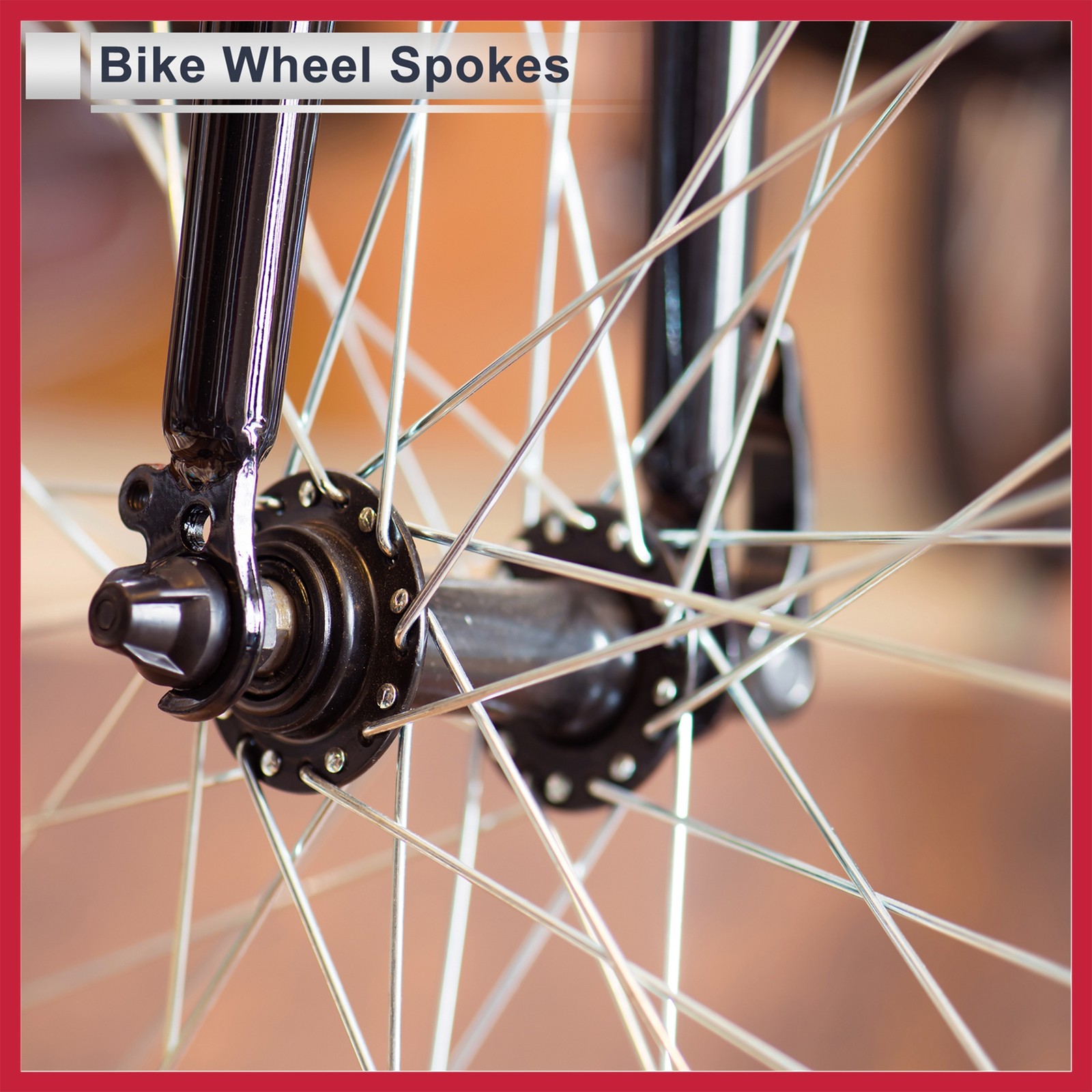 1Set 12G 119mm Length Bicycle Spokes Nipple Carbon Steel Black Universal