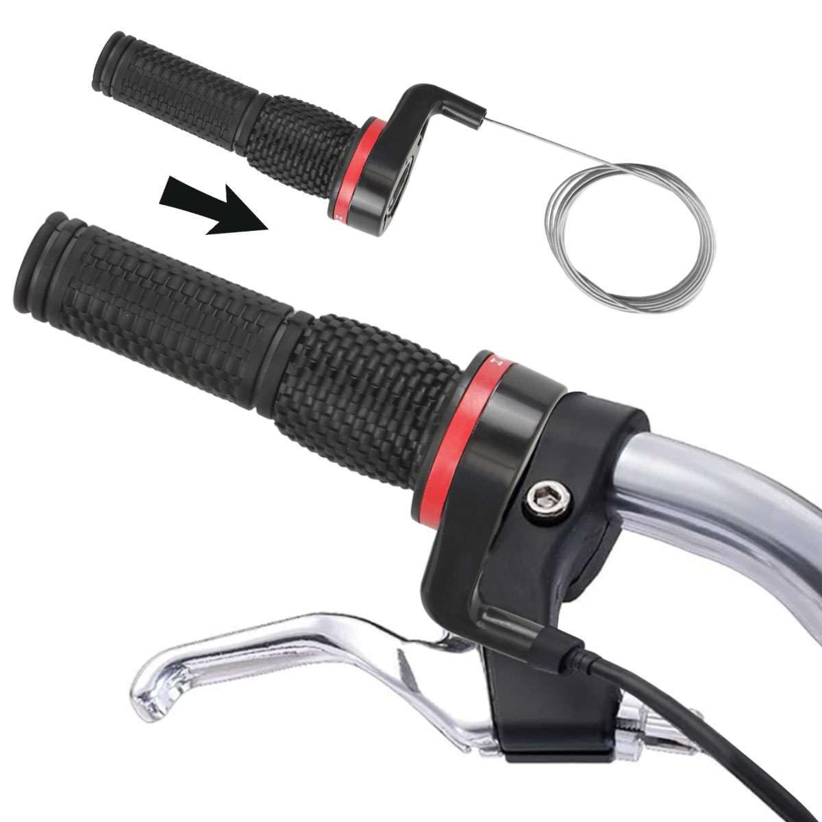 Bicycle Shift Levers Handle Bike Twist Grip Gear Cycle Speed Handlebar Shifter