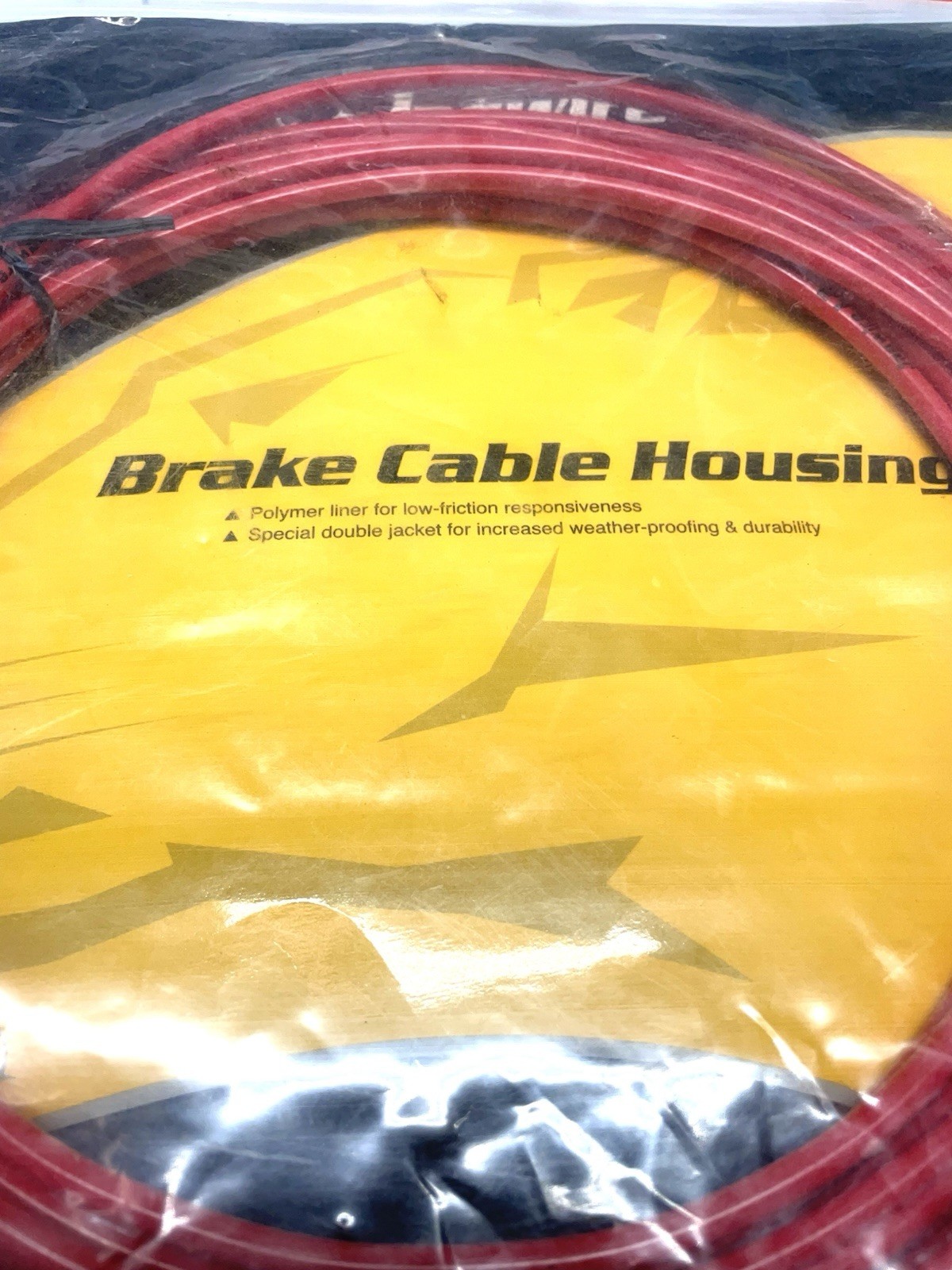 Jagwire L3 Red Brake Housing Polymer Lined NOS 10 Meters