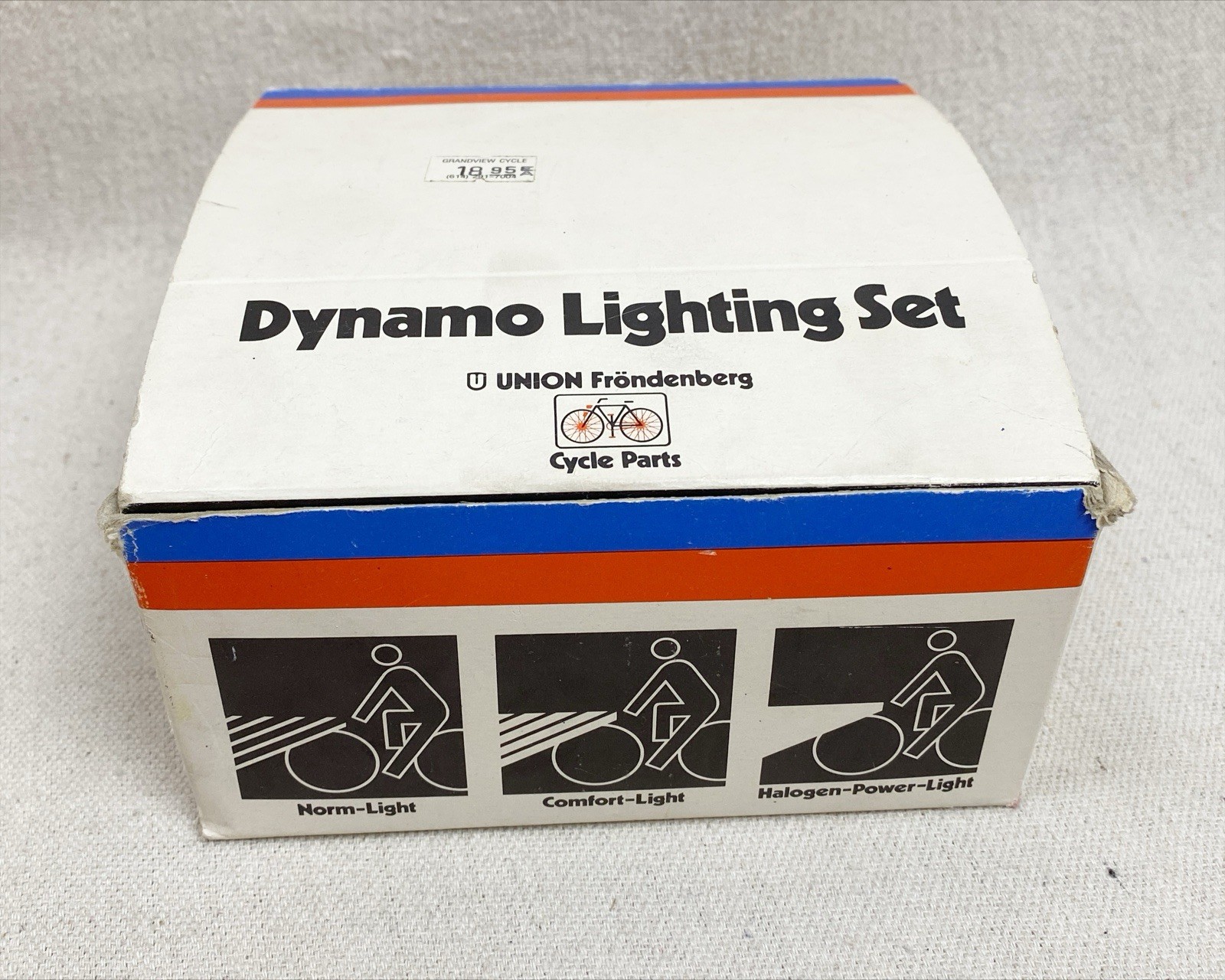 NOS Union Dynamo Generator Head Tail Light Set Bicycle Vtg Schwinn Puegeot Fuji