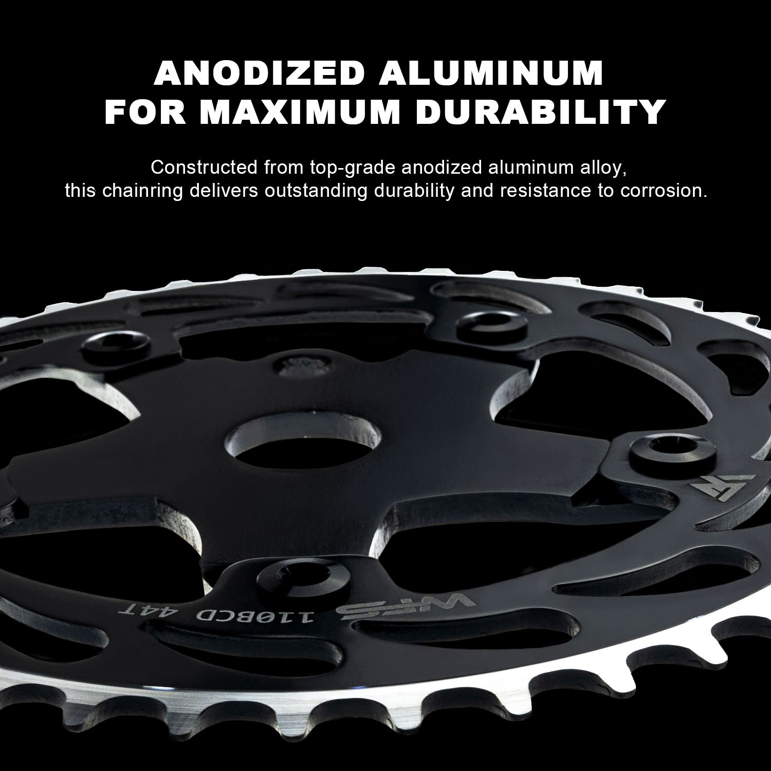 WFS Pulsar Chainring 44T 1/8″ 110mm Old School BMX Single Speed Fixie , Gold