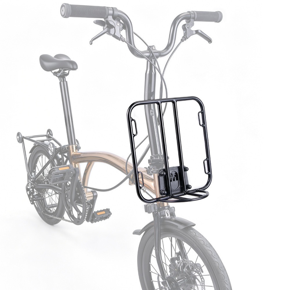 Front Mount Aluminum Rack for Folding Bikes Quick Release No Tools Needed