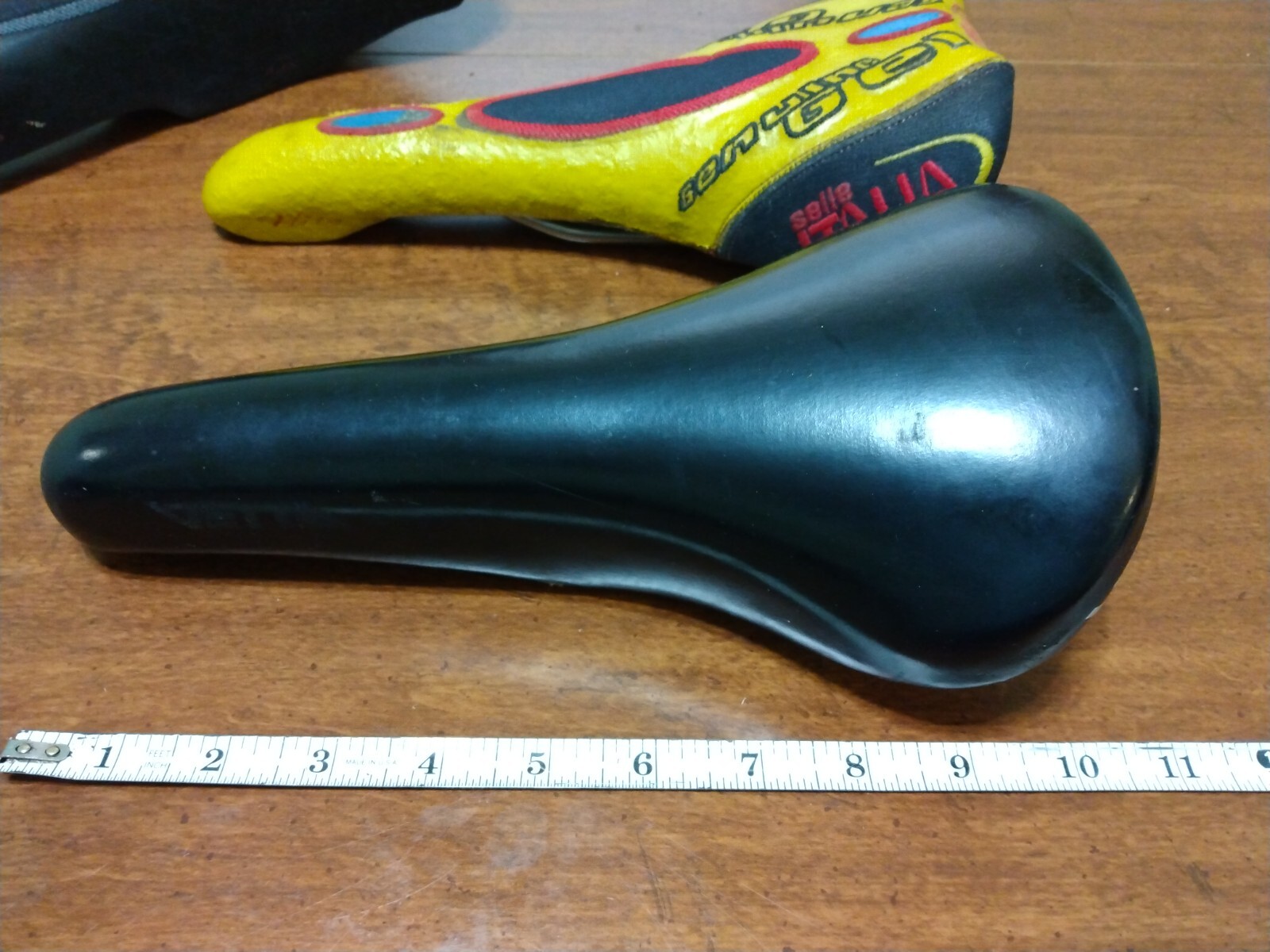 VTG SELLE SAN MARCO ITALIA SADDLES RACE SEAT TURBO MATIC INVICTA YELLOW LOT OF 3