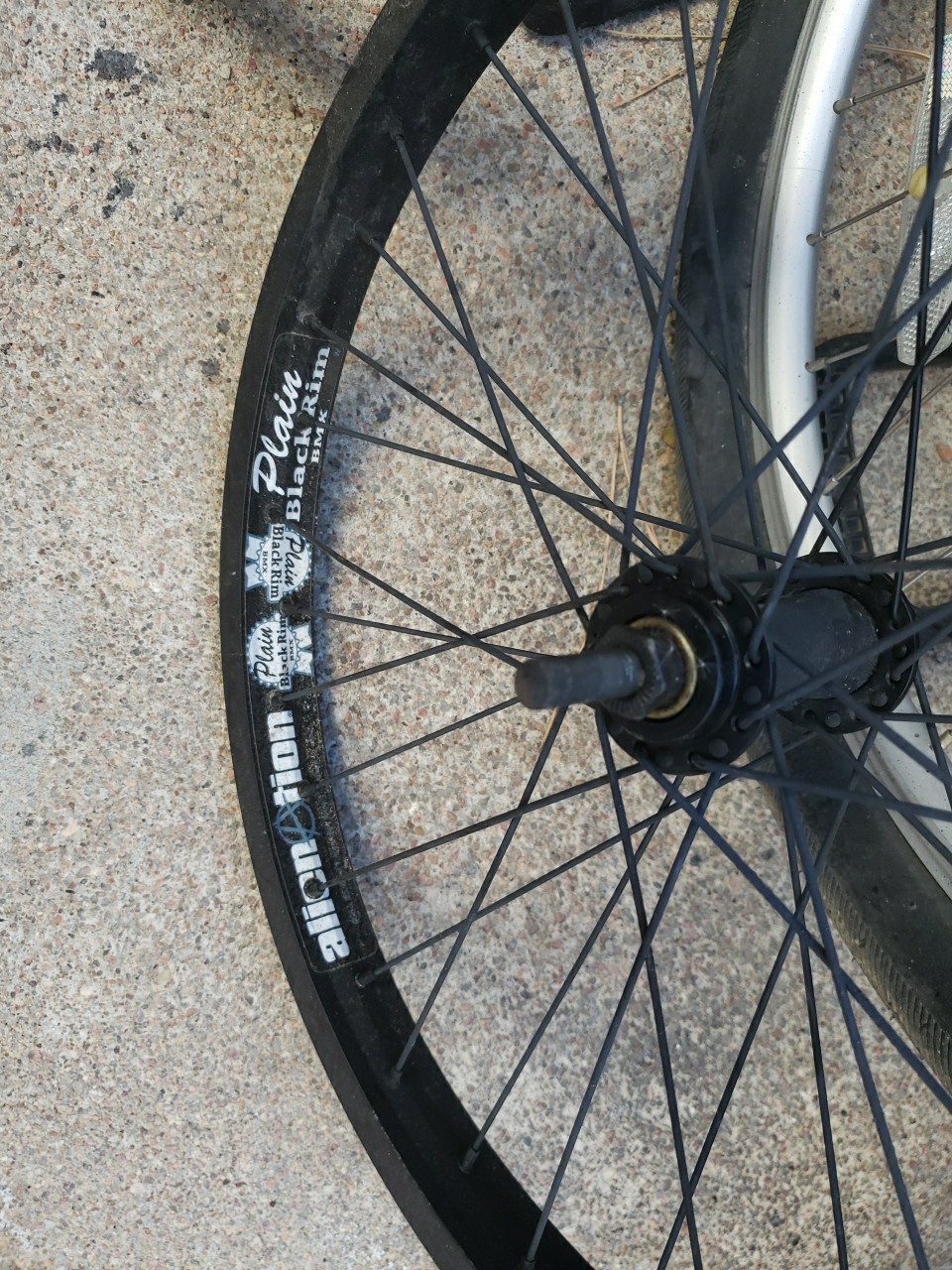 ALIENNATION 406X25.6 PLAIN BLACK BLACK RIM SET