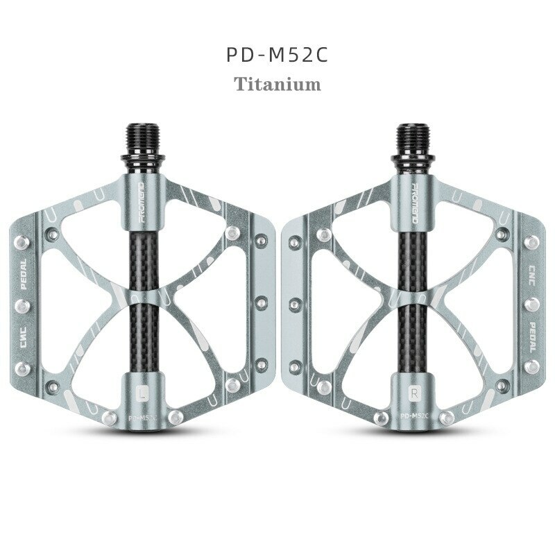 PROMEND 9/16inch Aluminum Carbon Bicycle Pedals MTB Road Bike Pedals 3 Bearings