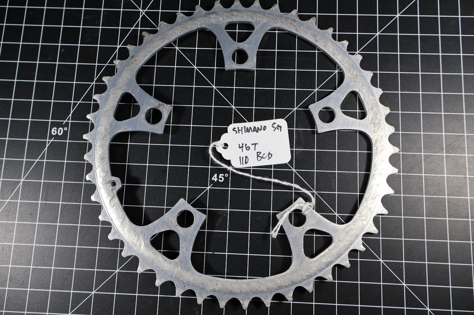 Shimano Chainring 46T SG 110mm 5 Bolt Vintage C-46 Good Condition