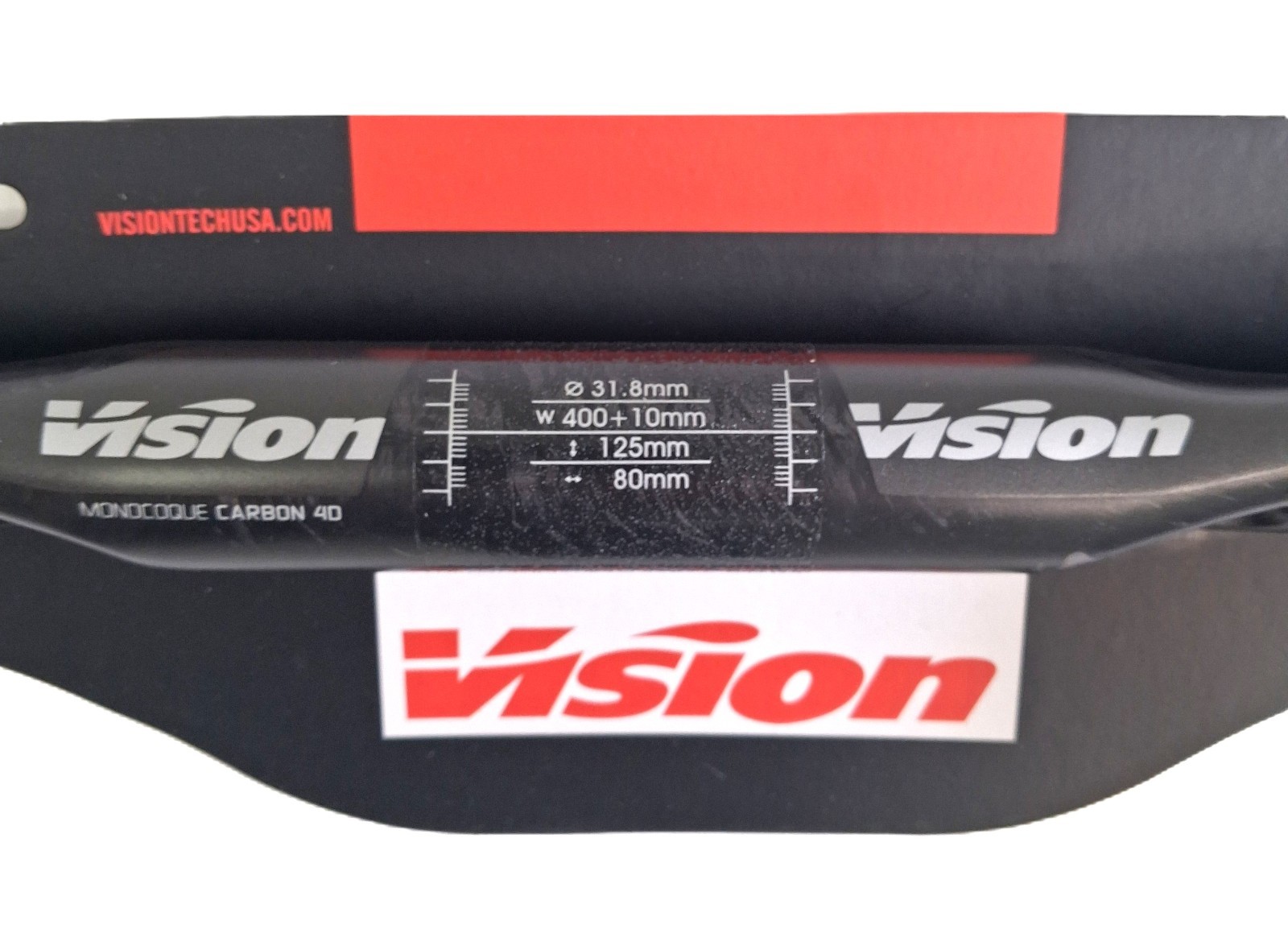 Vision Trimax Carbon 4D Handlebar 400mm 31.8mm Di2 Aero Road Bike Grey