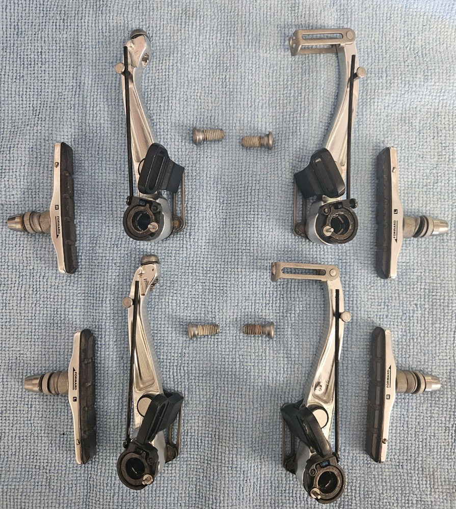 Vintage Shimano XT BR-M739 linear pull V- brakes MTB mountain bike good shape