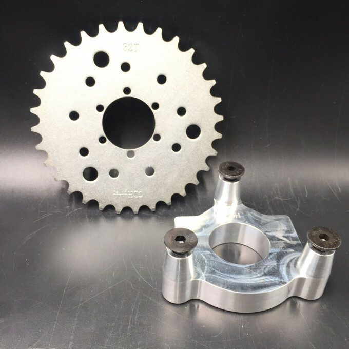 CDHPOWER Rear Hub Adapter 1.5″ & 32T Sprocket for SPOKE WHEEL Gas Motorized Bike
