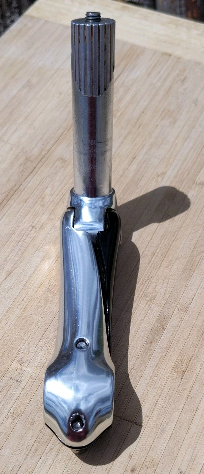Giant EXT Pro NL Adjustable 22.2 quill stem 25.4 Clamp Black Silver EUC