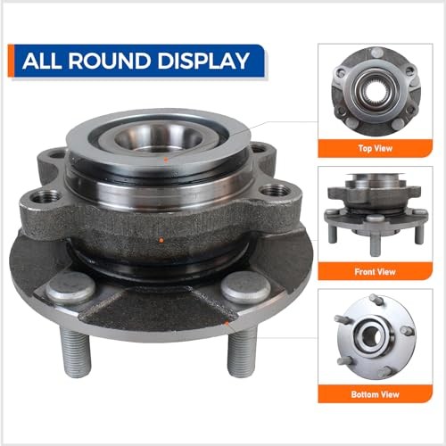 Pair 513298 Front Wheel Hub and Bearing Assembly Compatible with 2008-2013