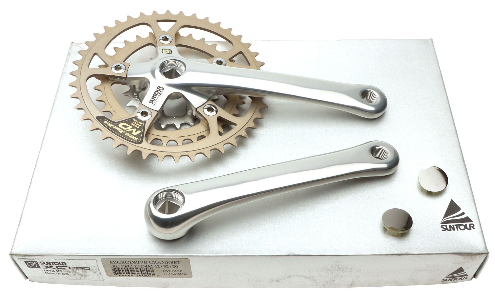 Sun Tour XC PRO Microdrive CW-XP10 Crankset 8 SPD 170mm Silver 42/32/20 NOS NEW