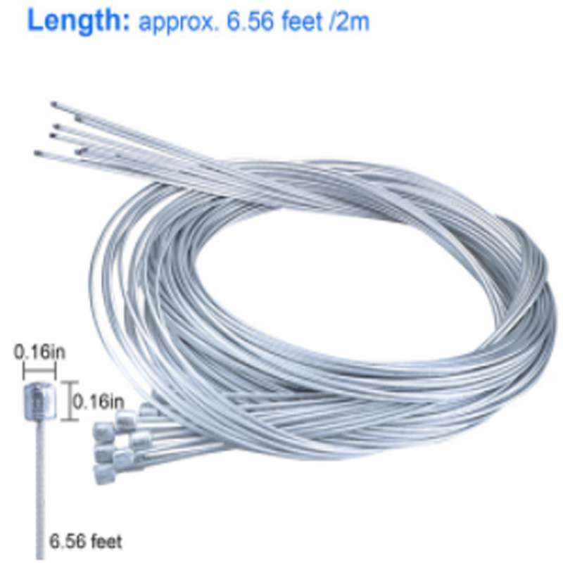 10Pcs 6FT Bicycle Brake Shift Inner Wire Cable Line For Front Rear Road MTB Bike