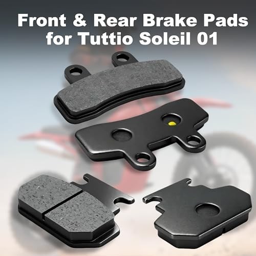 Front & Rear Brake Pads Set for Tuttio Soleil 01 Electric Dirt Bike, Wear