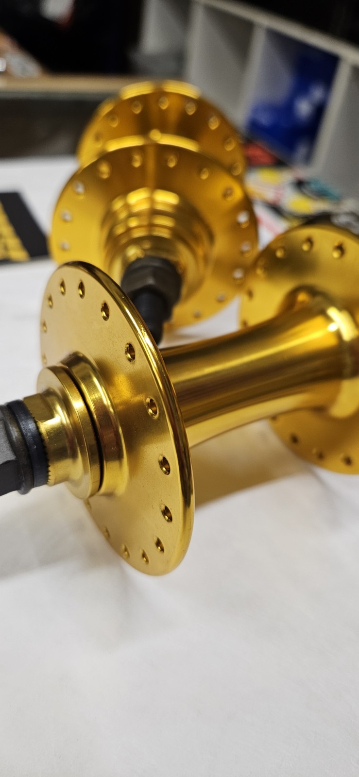 S&M GOLD BMX BIKE HUBS 3/8″ Sealed Bearing HI FLANGE Old School Flip Flop Style!