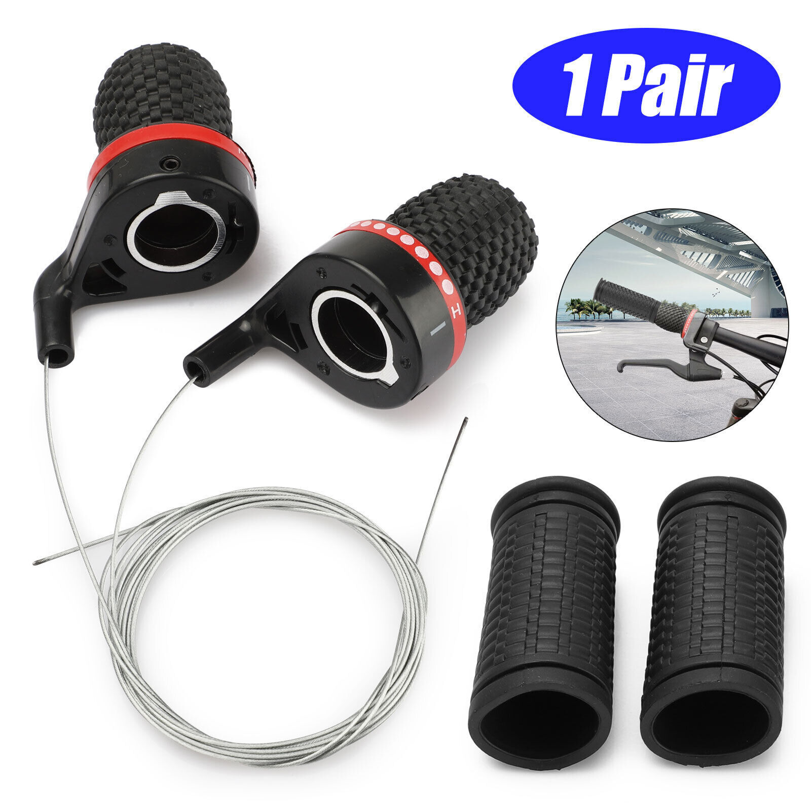Bicycle Shift Levers Handle Bike Twist Grip Gear Cycle Speed Handlebar Shifter