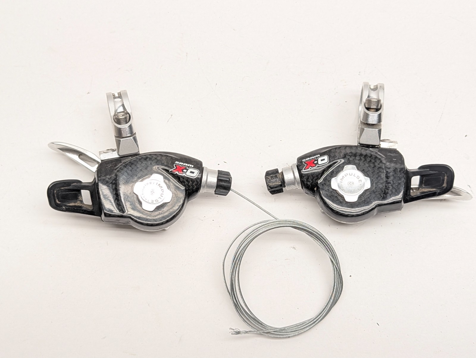 SRAM X-0 Carbon Trigger Shifter Pods 3 x 9 Speed XO MTB Mountain Shifters