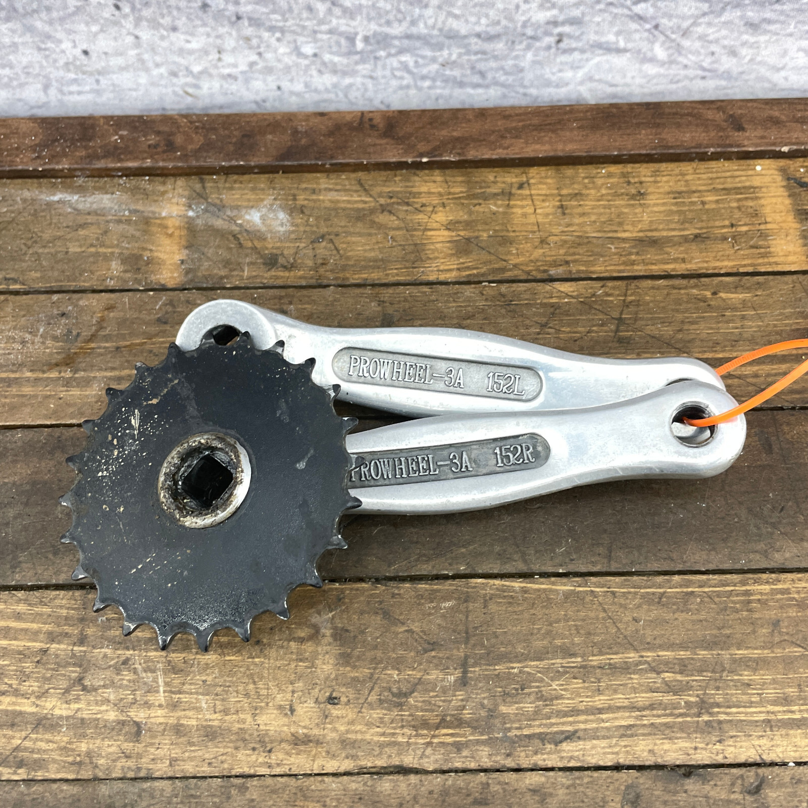 Monty Trials Crank Set 152 mm Modified Trial Mod 20 Observed Trials 24t Sprocket