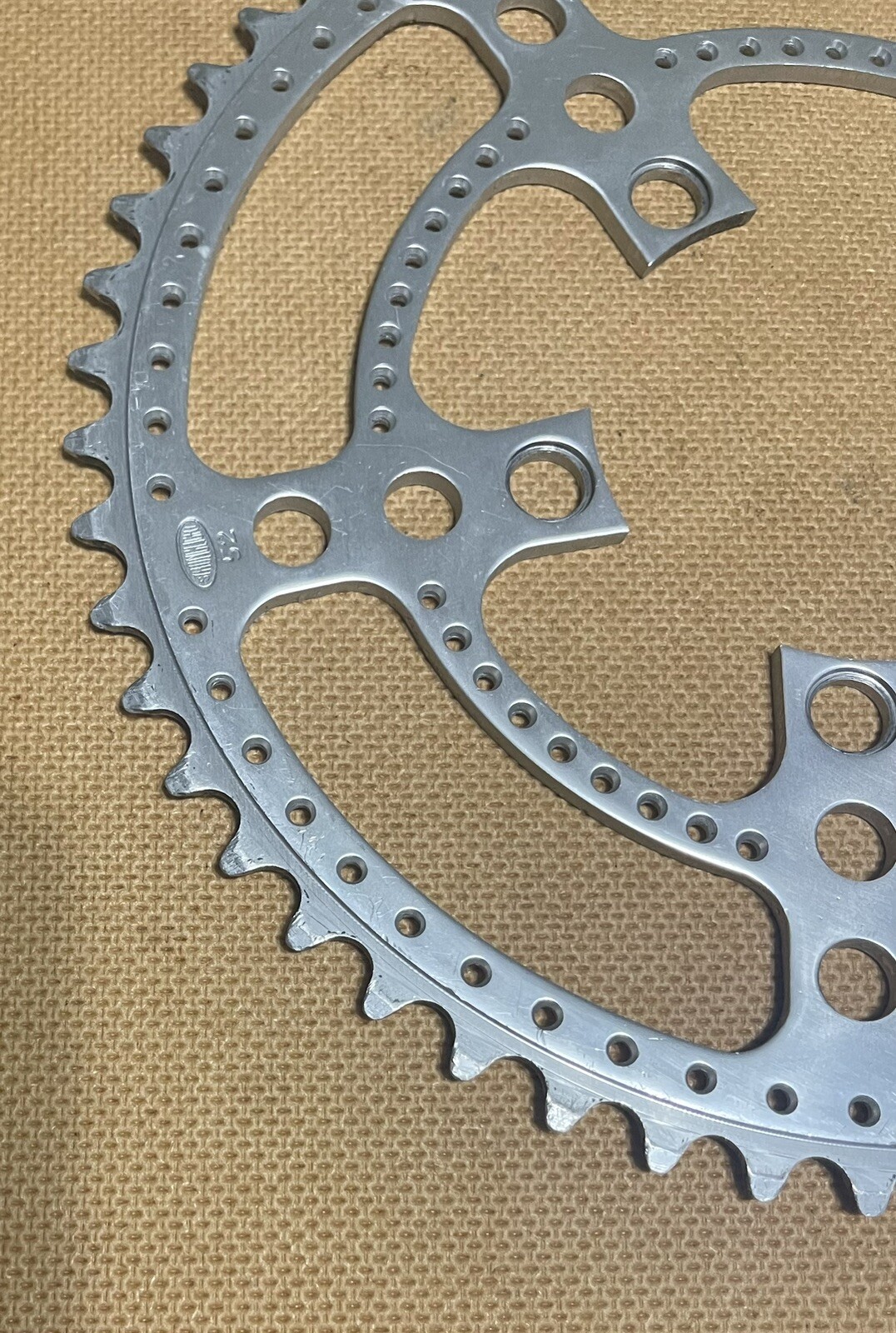Vintage Stronglight Chainring 52T Drillium 86 BCD