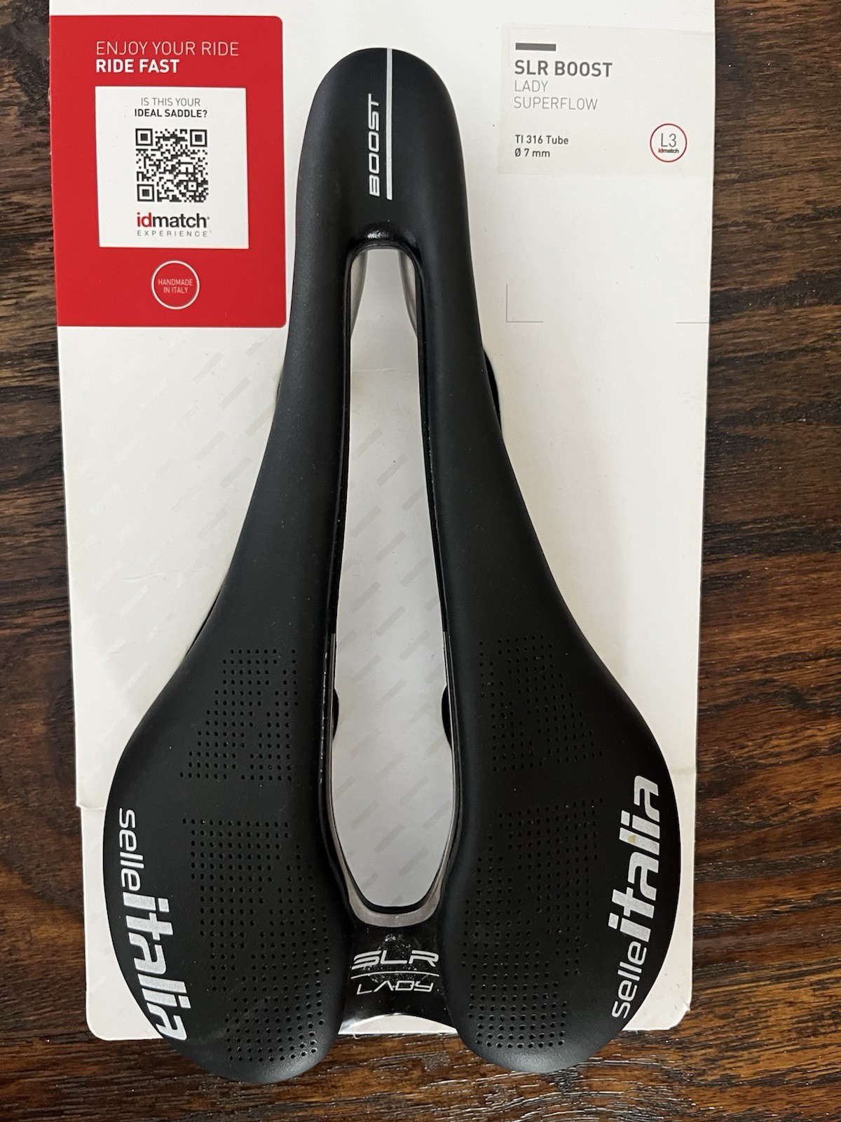 Selle Italia SLR Boost Lady Superflow L3 Black Titanium Racing Saddle Women