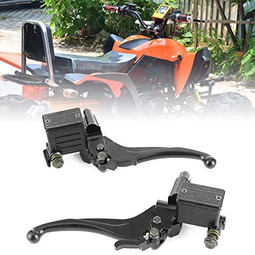 Brake Lever, Pair of 22mm / 0.9in Hydraulic Clutch Front Rear Brake Pump with