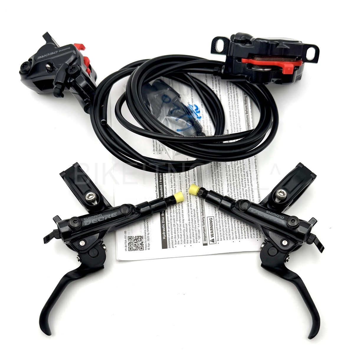 Shimano Deore BR-M6120 BL-M6100 MTB Disc Brake Set J-Ket,4Piston F+R 1000+1700