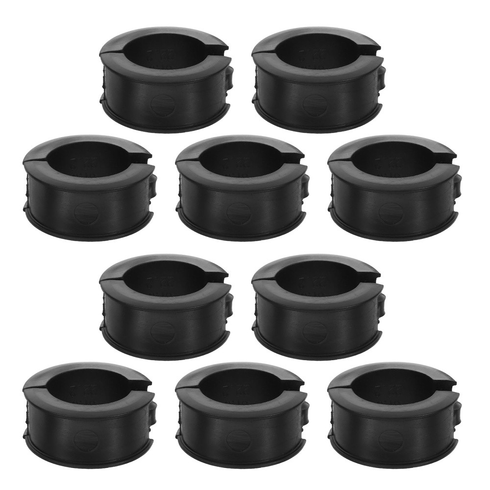 10Pcs Durable Bicycle Handlebar Shim Kit Black Tpr Anti Slip Shock Absorption