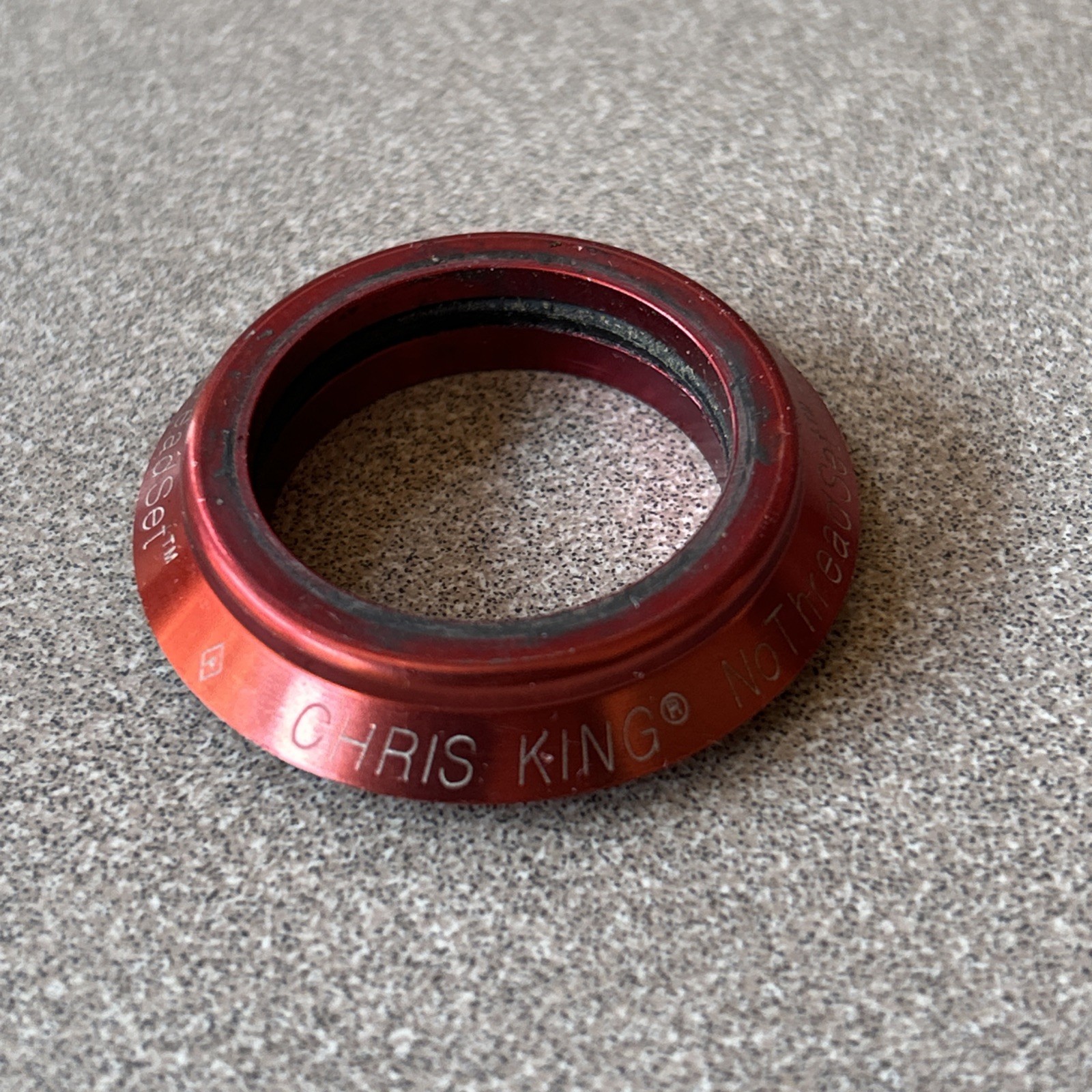 1 inch Chris King threadless Headset anodized red