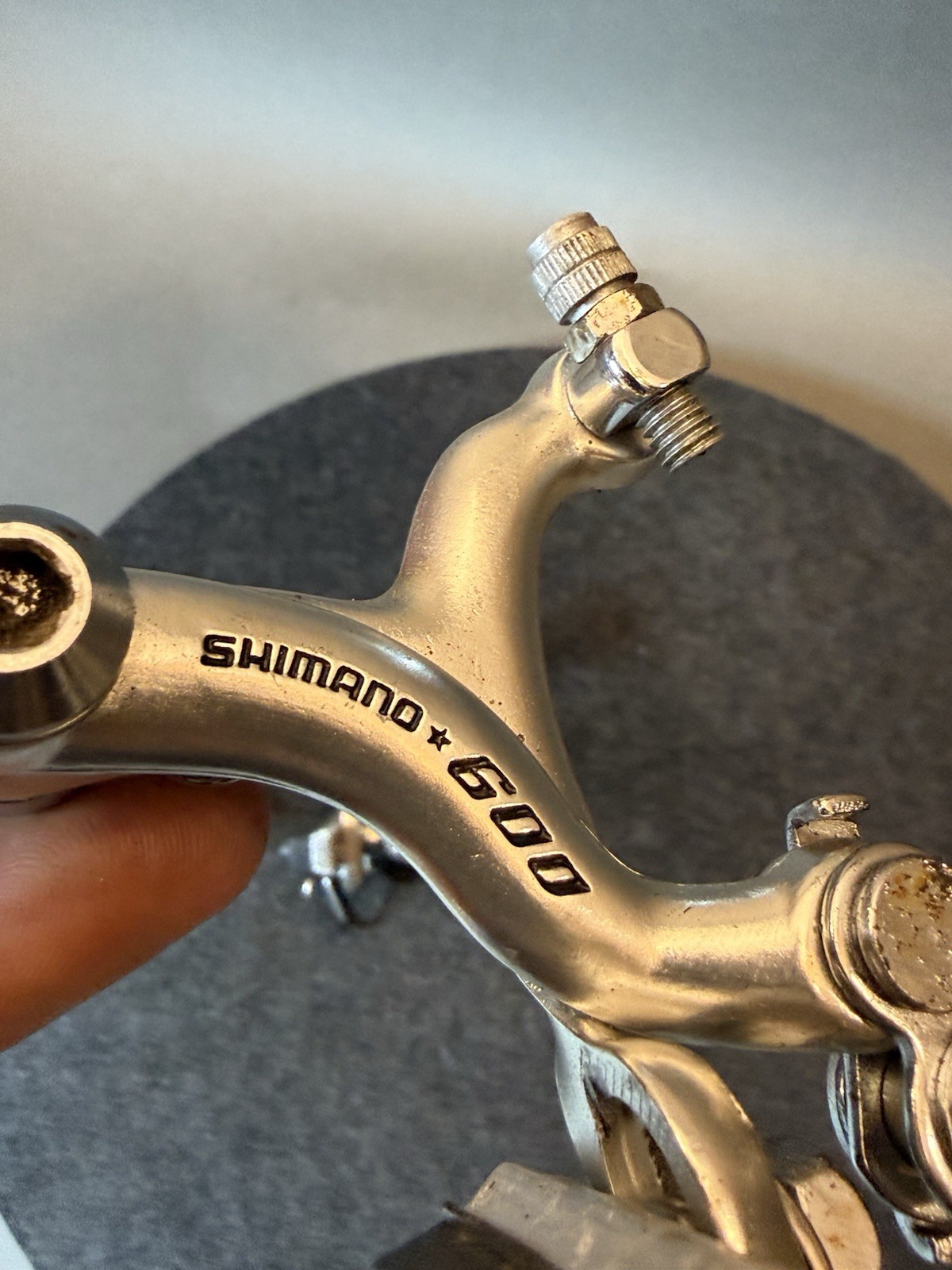 Vintage Shimano 600 Arabesque Brake Caliper Set Front & Rear Silver