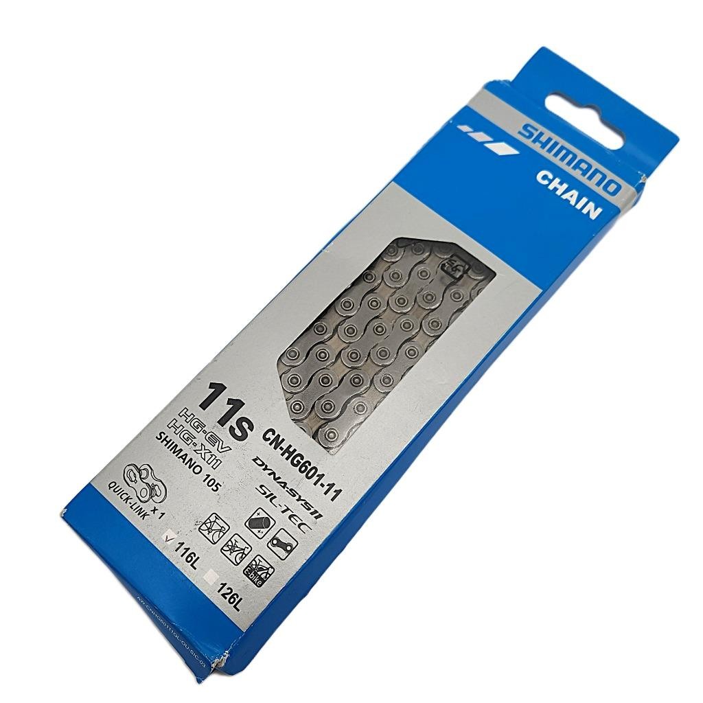 Shimano CN-HG601-11 11-Speed Road Bicycle Chain 116-Links Silver W/ Quick-Link