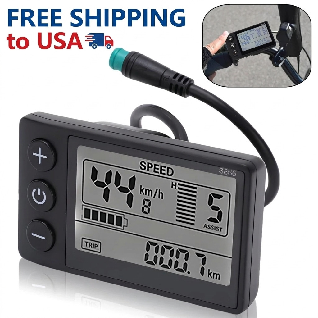 For E-Bike LCD Display 24V/36V/48V Display E-Bicycle MTB Part Electric Bike 2024