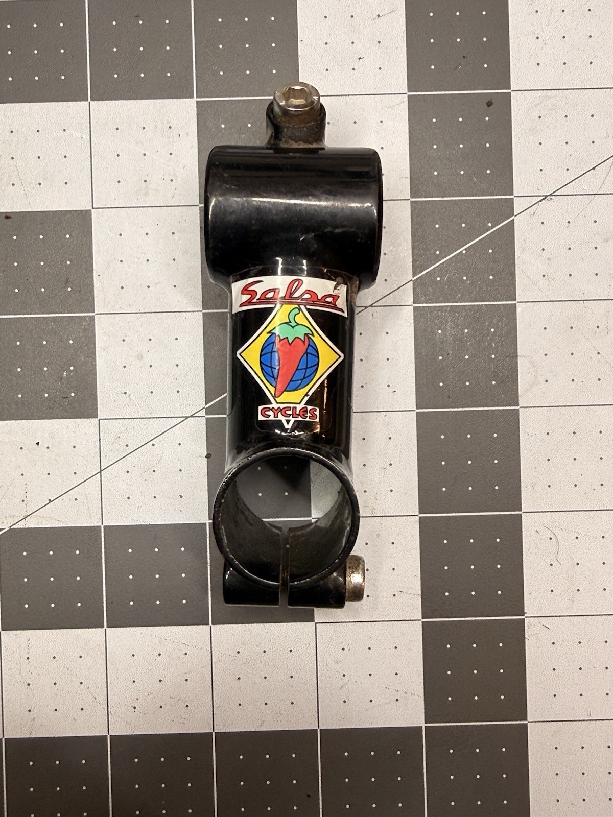 Vintage Salsa Cycles 1in Threadless Stem 25.4 Mm Clamp Black Steel MTB 90s