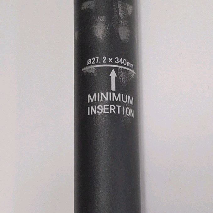 Seatpost 27.2mm 340mm Setback Black