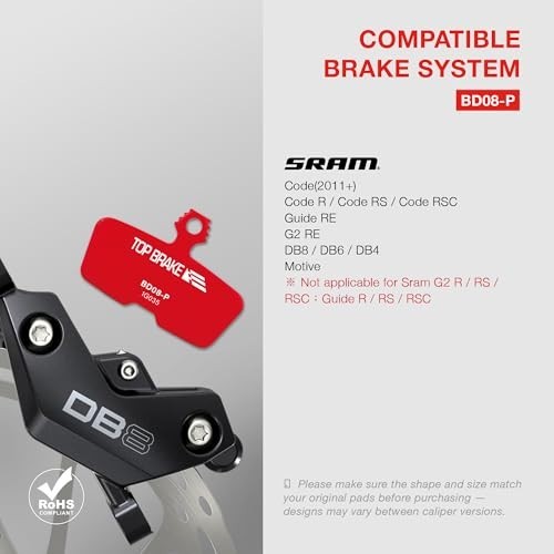 High-Performance MTB Disc Brake Pads for SRAM Code, Guide, G2, AVID – Enduro, Tr