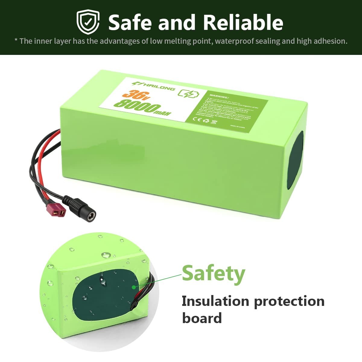 36V 8Ah Lithium ion Ebike Battery Replacement Battery for Jetson Electric bike